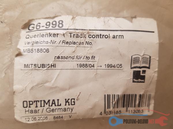 Novi Delovi Za Mitsubishi Lancer 1,3 1,5 1,6 12v I16v Trap I Vesanje