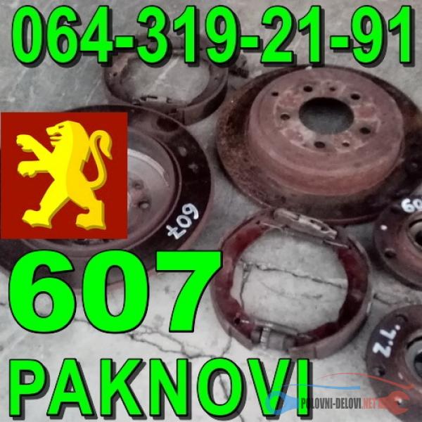 Polovni Delovi Za Peugeot 607 PAKNOVI Zadnji DOBOŠI Kocioni Sistem