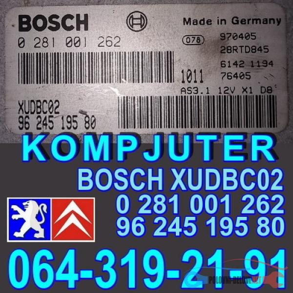 Polovni Delovi Za Peugeot 406 BOSCH 0 281 001 262 Elektrika I Paljenje