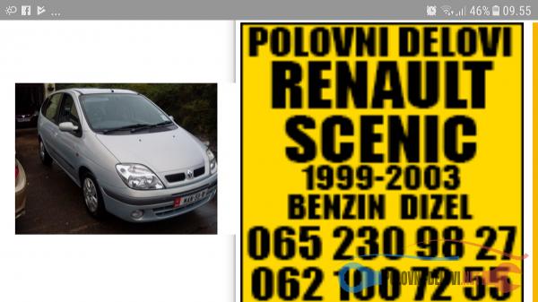 Polovni Delovi Za Renault Scenic 1.6 16v 1.9dci Kompletan Auto U Delovima
